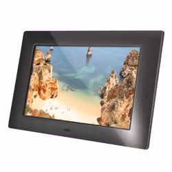 Braun Photo Technik 21241, 17,8 cm (7"), 1024 x 600 pixels, TFT-LCD, 250 cd/m², 16:9, LED