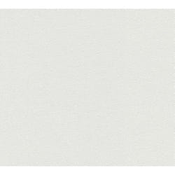 As Creation - Papier peint intissé blanc Tapisserie texturée aspect en grains Papier peint moderne 10,05 x 0,53 m à peindre idéal pour salon