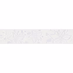 A.S. Creation Only Borders 11 346636 frise murale Intissé Floraux 5.00 x 0.13 m Blanc
