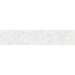 A.S. Creation Only Borders 11 346636 frise murale Intissé Floraux 5.00 x 0.13 m Blanc