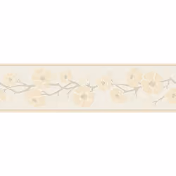 A.S. Creation Only Borders 11 384317 frise murale Intissé Floraux 5.00 x 0.17 m Beige