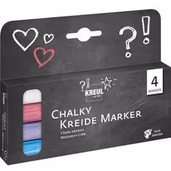 KREUL 22707, Bleu, Lilas, Rouge, Blanc, Noir, 4 couleurs, Pointe du marqueur, Enfant, Garçon/Fille