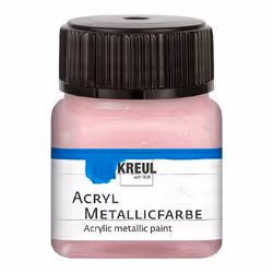 KREUL 77286, 20 ml, Or rose, Métallique, Bouteille, Imperméable, Résiste aux intempéries
