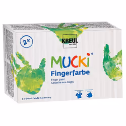 KREUL MUCKI, Noir, Bleu, Vert, Rouge, Blanc, Jaune, Lavable, Sans gluten, 150 ml