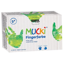 KREUL MUCKI peinture lavable Noir, Bleu, Vert, Rouge, Blanc, Jaune