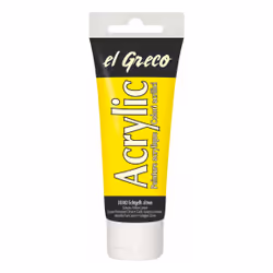 KREUL el Greco Acrylic, 75 ml, Jaune, Tube, Imperméable