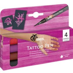KREUL 62170 peinture pour tatouages temporaires Noir, Rouge, Violet