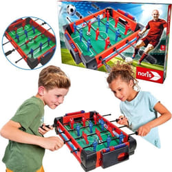 Jeu de baby-foot NORIS - Football de table pour enfant - Plastique - Rouge et vert