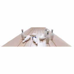 Smoby Bowling De Table, unisexe, Blanc, 06-01-2020, Chine, 253 g, 380 mm