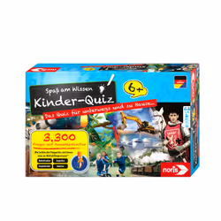 Noris Children's quiz for clever kids blue, Jeu de société, Education, 6 an(s), Edition de voyage, Jeu familial