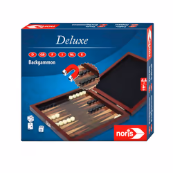 Noris Deluxe Travel Game Backgammon, Jeu de société, Traditionnel, 6 an(s)
