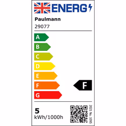 Paulmann 29077 ampoule LED Blanc chaud 3000 K 4,3 W E27 F