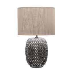 Pauleen Pretty Classy, Beige, Gris, Vitrocéramique, Tissu, Chambre à coucher, Salon, IP20, II, E27
