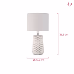 Pauleen 482.15 lampe de table E14 Gris, Blanc