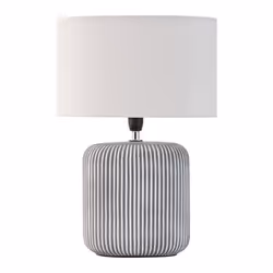 Pauleen 482.18, Gris, Blanc, Vitrocéramique, Tissu, Chambre à coucher, Salon, Noir, IP20, II