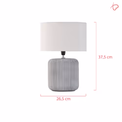 Pauleen 482.18 lampe de table E14 Gris, Blanc