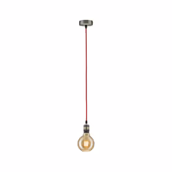 Paulmann Pendant éclairage en suspension Support flexible E27 Marron, Rouge