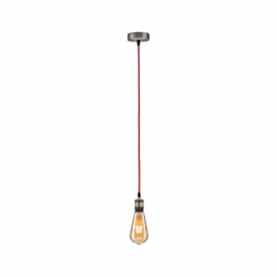 Paulmann Pendant éclairage en suspension Support flexible E27 Marron, Rouge - Vue supplémentaire 4