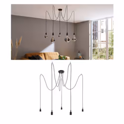 Paulmann Neordic Ketil éclairage de plafond Noir E27