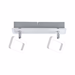 Paulmann Frame, Spot d'éclairage de surface, 2 ampoule(s), LED, 3000 K, 320 lm, Chrome, Blanc
