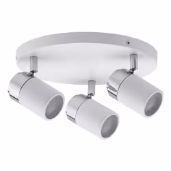 Paulmann 667.12, Spot d'éclairage de surface, GU10, 3 ampoule(s), 230 V, Chrome, Blanc