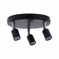 Paulmann Carolina, Spot d'éclairage de surface, GU10, 3 ampoule(s), Anthracite, Chrome