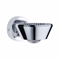 Paulmann 709.47, Surface, Rond, 1 ampoule(s), 2700 K, IP44, Chrome
