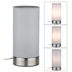 Paulmann Pia lampe de table E14 Acier inoxydable, Blanc