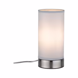 Paulmann Pia lampe de table E14 Acier inoxydable, Blanc