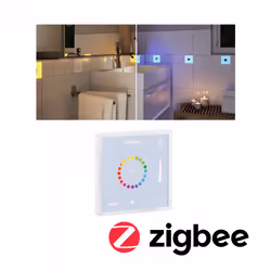Paulmann Square Touch Modul interrupteur d'éclairage Aluminium, Plastique Blanc