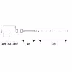 Paulmann 788.91 Ruban lumineux universel Extérieure LED 3000 mm