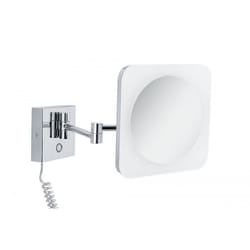 Paulmann Jora miroir de maquillage Carré Chrome, Miroir, Blanc