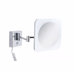 Paulmann Jora miroir de maquillage Carré Chrome, Miroir, Blanc