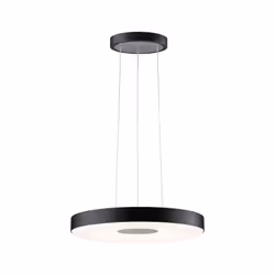 Paulmann Puric Pane, Support flexible, Noir, Noir, Gris, Métal, Plastique, Rond, II