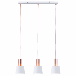 Paulmann 796.57 éclairage en suspension Support flexible E14 Cuivre, Blanc
