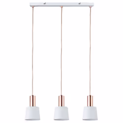 Paulmann 796.57 éclairage en suspension Support flexible E14 Cuivre, Blanc