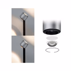 Paulmann 797.17 éclairage au sol 8,5 W LED Aluminium, Noir