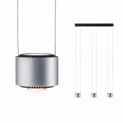 Paulmann 797.20, 3 ampoule(s), 2700 K, 1570 lm, Aluminium, Noir