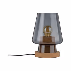 Paulmann 797.36 lampe de table E27 Noir, Marron