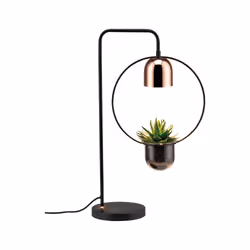 Paulmann 797.46 lampe de table E27 Noir, Cuivre