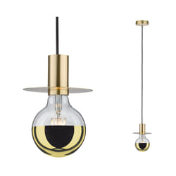 Paulmann Pendant éclairage en suspension Support flexible E27 Laiton