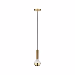 Paulmann Pendant éclairage en suspension Support flexible E27 Laiton