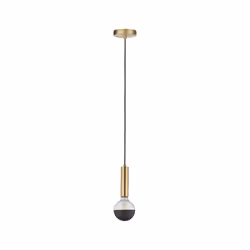 Paulmann Pendant éclairage en suspension Support flexible E27 Laiton