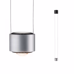 Paulmann Aldan II, Support flexible, Aluminium, Noir, Aluminium, Noir, Aluminium, Rond, LED