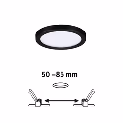 Paulmann Areo Spot lumineux encastrable Noir LED