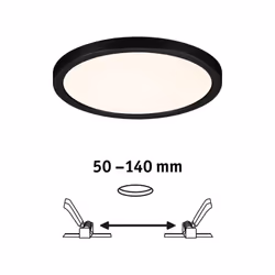 Paulmann Areo Spot lumineux encastrable Noir LED