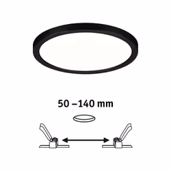 Paulmann Areo Spot lumineux encastrable Noir LED