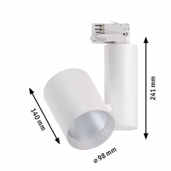 Paulmann Zeuz 39° Spot lumineux sur rail Blanc LED F