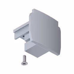 Paulmann 91382, Capuchon d'extrémité, Universel, Argent, Plastique, 35 mm, 31,5 mm