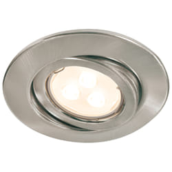 Paulmann kit d'encastrés Quality Line 3,5 W LED acier br, orientable, kit de 3